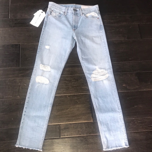 NWT Rag & Bone Marilyn Frayed hem Union Pool Jeans - Picture 6 of 8